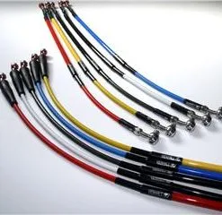 Bihr Durite De Frein Avant VENHILL Bleu/raccord Inox KTM SX65