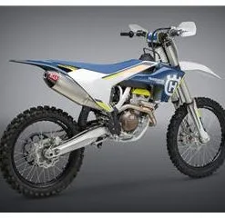 Bihr Silencieux YOSHIMURA RS-4 Signature Series Aluminium/casquette Carbone KTM/Husqvarna