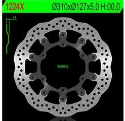 Bihr Disque De Frein NG 1224X Pétale Flottant