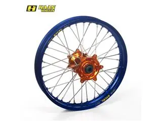 Bihr Roue Arrière Complète HAAN WHEELS 19x2,15x36T Jante Bleu/moyeu Orange/rayons Argent/têtes De Rayons Argent 1 Bihr Roue Arrière Complète HAAN WHEELS 19x2,15x36T Jante Bleu/moyeu Orange/rayons Argent/têtes De Rayons Argent