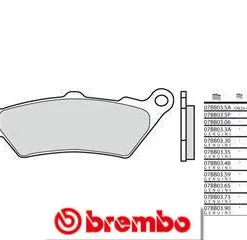 Bihr Plaquettes De Frein Avant BREMBO 07BB0306 Organique