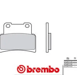 Bihr Plaquettes De Frein Avant BREMBO 07GR7707 Organique