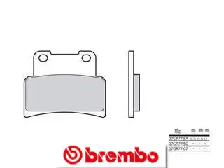 Bihr Plaquettes De Frein Avant BREMBO 07GR7707 Organique 1 Bihr Plaquettes De Frein Avant BREMBO 07GR7707 Organique