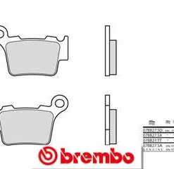 Bihr Plaquettes De Frein Arrière BREMBO 07BB275A Organique
