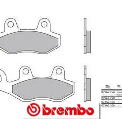 Bihr Plaquettes De Frein Avant BREMBO 07YA21SA Métal Fritté