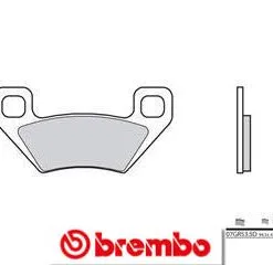 Bihr Plaquettes De Frein BREMBO 07GR53SD Métal Fritté