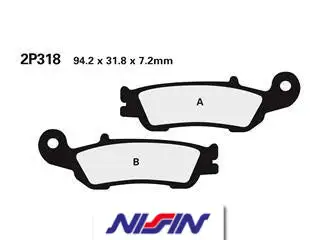 Bihr Plaquettes De Frein Avant NISSIN 2P-318ST Métal Fritté 2 Bihr Plaquettes De Frein Avant NISSIN 2P-318ST Métal Fritté – Image 2