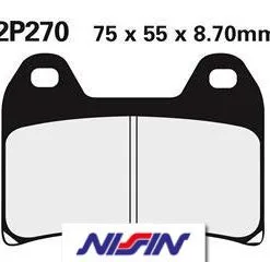 Bihr Plaquettes De Frein Avant NISSIN 2P-270NS Semi-métallique
