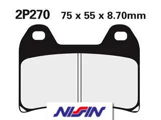 Bihr Plaquettes De Frein Avant NISSIN 2P-270NS Semi-métallique 1 Bihr Plaquettes De Frein Avant NISSIN 2P-270NS Semi-métallique