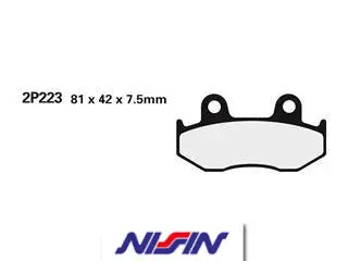 Bihr Plaquettes De Frein Avant NISSIN 2P-223GS Semi-métallique 1 Bihr Plaquettes De Frein Avant NISSIN 2P-223GS Semi-métallique