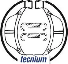 Bihr Mâchoires De Frein TECNIUM BA093 Organique