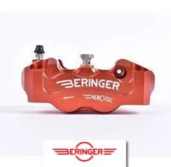 Bihr Etrier De Frein Radial Gauche BERINGER Aerotec® 4 Pistons Ø32mm Entraxe 100mm Rouge
