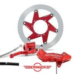Bihr Kit Freinage BERINGER Top Race Roue 17" étrier Aerotec® Axial 6 Pistons Rouge Beta RR