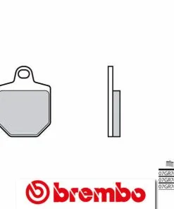 Bihr Plaquettes De Frein Avant BREMBO Racing Carbone Céramique - 07GR76RC