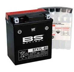 Bihr Batterie BS BATTERY BTX7L-BS Sans Entretien Livrée Avec Pack Acide