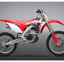 Bihr Ligne Complète YOSHIMURA RS-9T Titane/2 Silencieux Titane/casquette Carbone Honda CRF250R