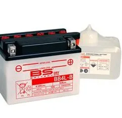 Bihr Batterie BS BATTERY BB4L-B Haute Performance Livrée Avec Pack Acide