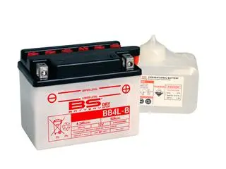 Bihr Batterie BS BATTERY BB4L-B Haute Performance Livrée Avec Pack Acide 1 Bihr Batterie BS BATTERY BB4L-B Haute Performance Livrée Avec Pack Acide
