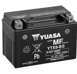 Bihr Batterie YUASA YTX9-BS Sans Entretien Livrée Avec Pack Acide