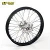 Bihr Roue Arrière Complète HAAN WHEELS 19x2,15x36T Jante Noir/moyeu Argent/rayons Noirs/têtes De Rayons Argent