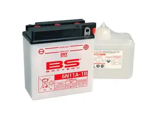 Bihr Batterie BS BATTERY 6N11A-1B Conventionnelle Livrée Avec Pack Acide 1 Bihr Batterie BS BATTERY 6N11A-1B Conventionnelle Livrée Avec Pack Acide