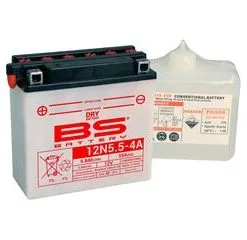 Bihr Batterie BS BATTERY 12N5.5-4A Conventionnelle Livrée Avec Pack Acide