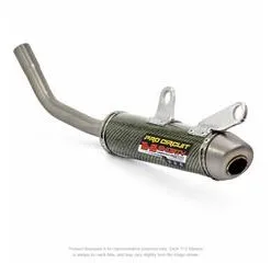 Bihr Silencieux PRO CIRCUIT T1-2 Shorty Carbone Kevlar/casquette Titane