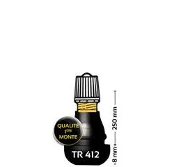 Valve Droite Caoutchoutée BIHR TR412