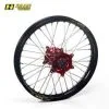 Bihr Roue Arrière Complète HAAN WHEELS 17x5,00x36T Jante Noir/moyeu Bleu/rayons Argent/têtes De Rayons Argent