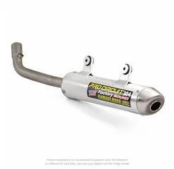 Bihr Silencieux PRO CIRCUIT 304 Alu Brossé/casquette Inox Kawasaki KX250