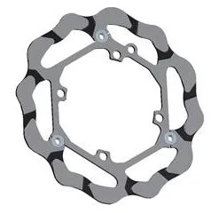 Bihr Disque De Frein Avant BRAKING Batfly S34014 Wave Semi-flottant Sherco
