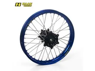 Bihr Roue Arrière Complète HAAN WHEELS 19x1,85x36T Jante Bleu/moyeu Noir/rayons Noir/têtes De Rayons Bleu 1 Bihr Roue Arrière Complète HAAN WHEELS 19x1,85x36T Jante Bleu/moyeu Noir/rayons Noir/têtes De Rayons Bleu