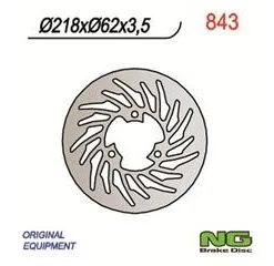 Bihr Disque De Frein NG 843 Rond Fixe