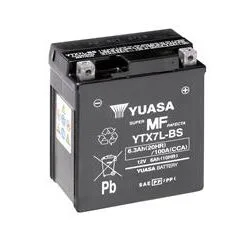 Bihr Batterie YUASA YTX7L-BS Sans Entretien Livrée Avec Pack Acide