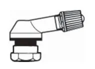 Bihr Valve Pneumatique Alu PROVAC Ø8,5mm Noir