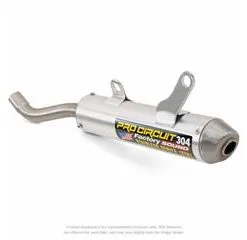 Bihr Silencieux PRO CIRCUIT 304 Alu Brossé/casquette Inox Honda CR250R