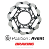 Bihr Disque De Frein Avant Braking Wave Semi-flottant Oversize Batfly