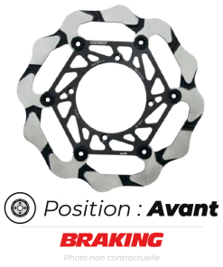 Bihr Disque De Frein Avant Braking Wave Semi-flottant Oversize Batfly