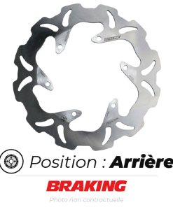 Bihr Disque De Frein Arrière Braking Wave Fixe