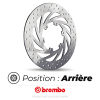Bihr Disque De Frein Arrière Brembo Oro Rond Fixe