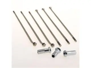 Bihr Jeu De Rayons HAAN WHEELS 16" Argent/têtes De Rayons Argent 32 Pièces 1 Bihr Jeu De Rayons HAAN WHEELS 16" Argent/têtes De Rayons Argent 32 Pièces