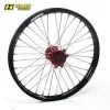 Bihr Roue Avant Complète HAAN WHEELS 17x3,50x36T Jante Bleu/moyeu Bleu/rayons Noir/têtes De Rayons Or