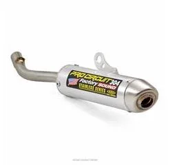 Bihr Silencieux PRO CIRCUIT 304 Alu Brossé/casquette Inox Yamaha YZ125