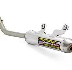 Bihr Silencieux PRO CIRCUIT 304 Alu Brossé/casquette Inox KTM