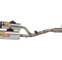 Bihr Ligne Complète PRO CIRCUIT T-6 Dual Euro Inox/silencieux Titane/casquette Carbone Honda CRF250R