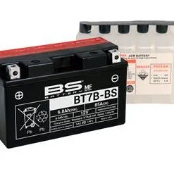 Bihr Batterie BS BATTERY BT7B-BS Sans Entretien Livrée Avec Pack Acide