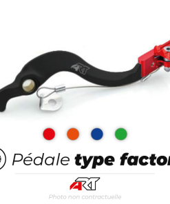Bihr Pédale De Frein ART Factory Aluminium Anodisé