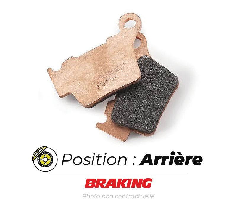 Bihr Plaquettes De Frein Arrière BRAKING 905CM44 Métal Fritté Suzuki RM85 1 Bihr Plaquettes De Frein Arrière BRAKING 905CM44 Métal Fritté Suzuki RM85