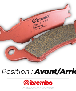 Bihr Plaquettes De Frein Avant BREMBO 07GR69SD Métal Fritté