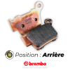 Bihr Plaquettes De Frein BREMBO 07HO32SD Métal Fritté
